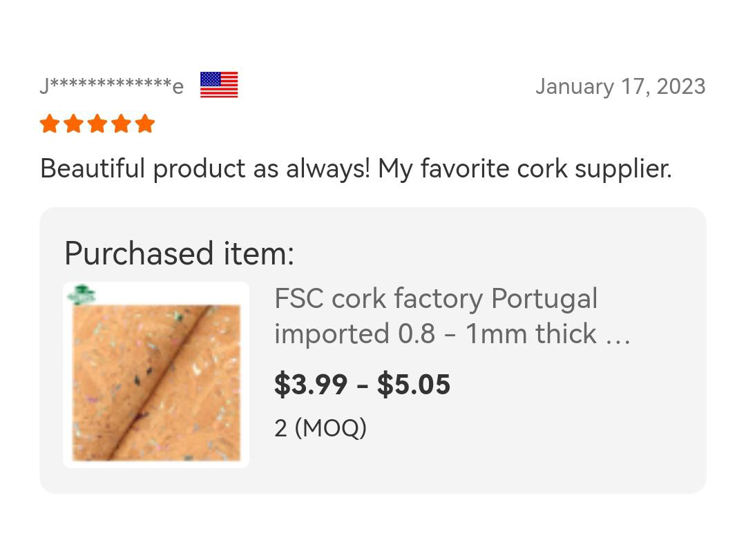 Our Awesome Clients Reviews 2 Cork Product