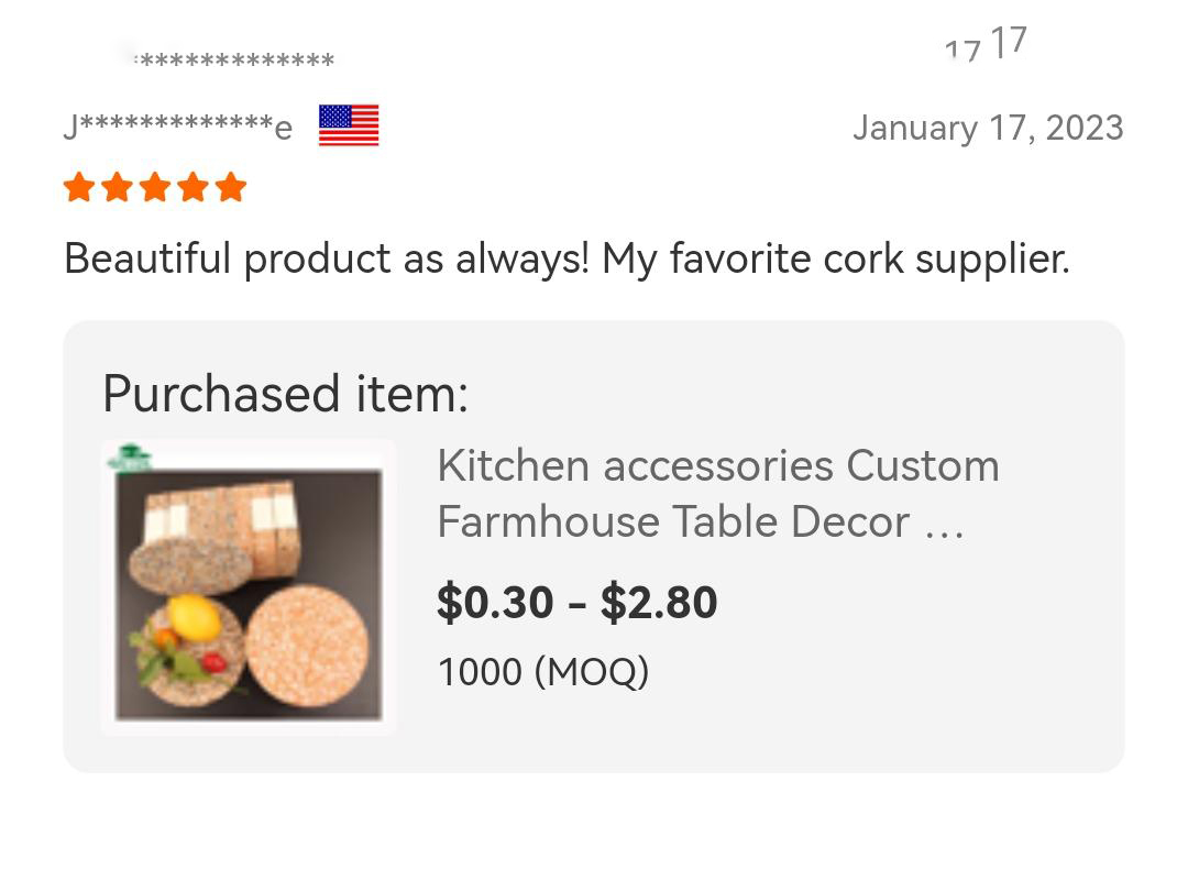 Our Awesome Clients Reviews 6 Embossing Cork